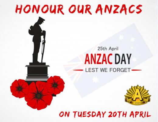 HONOUR OUR ANZACS