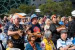 UKULELE GROUP PERFORMANCE AT FEDERATION SQUARE ON SUNDAY 5TH OCTOBER